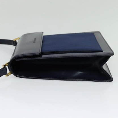 Saint Laurent Vintage Shoulder Bag Leather, BLUE, LEATHER, Shoulder bag