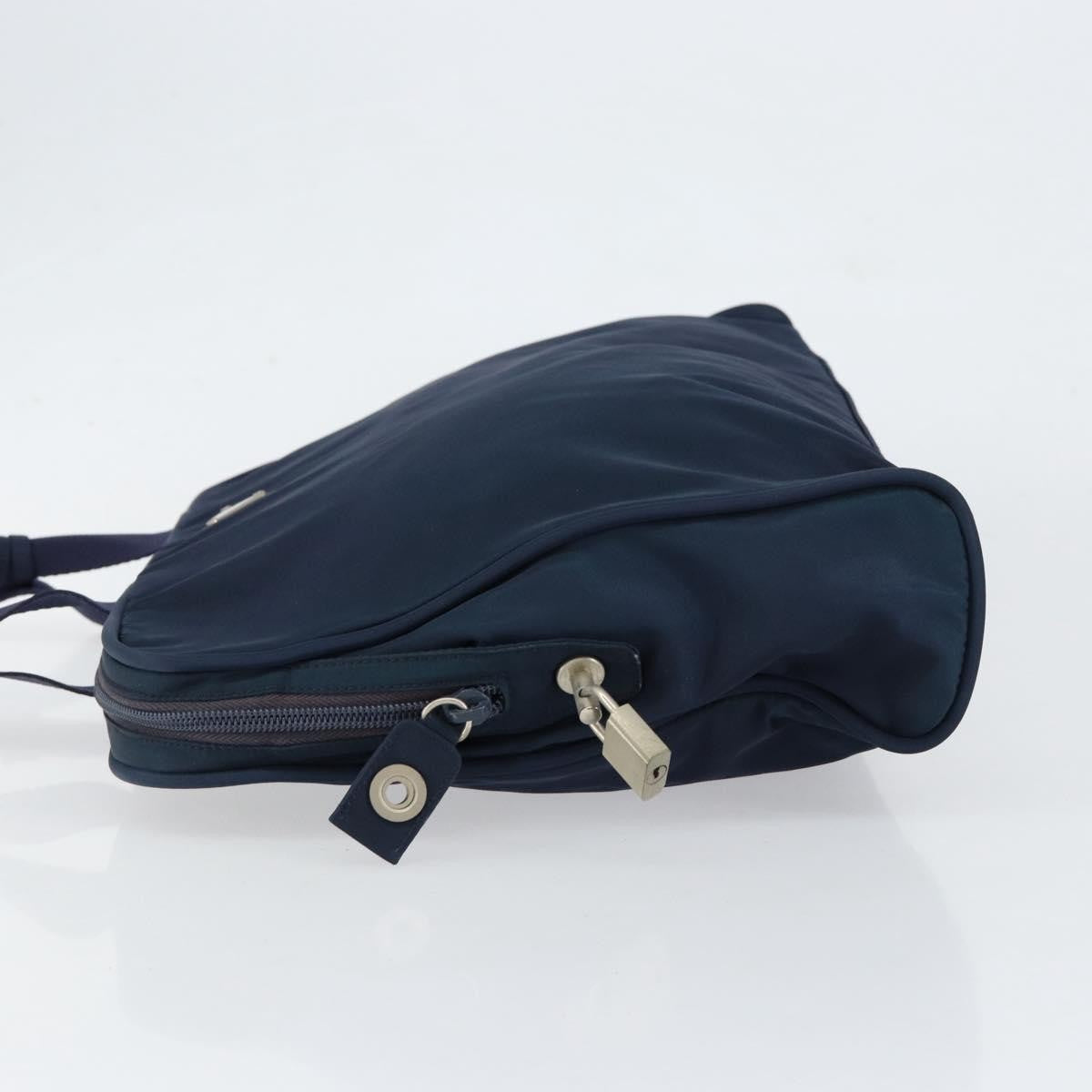 Prada Zip Around Tote Tessuto, Navy, Nylon, Handbag