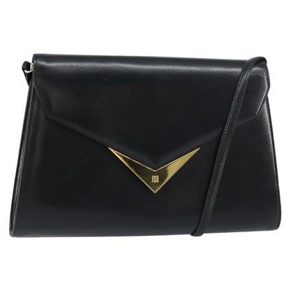 Givenchy Vintage 4G shoulder bag Leather, BLACK, LEATHER, Shoulder bag