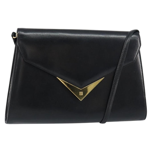 Givenchy Vintage 4G shoulder bag Leather, BLACK, LEATHER, Shoulder bag