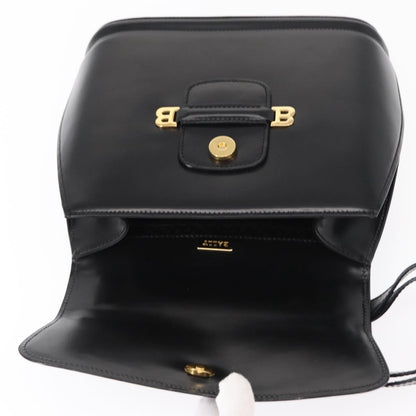 Bally Vintage Shoulder Bag Leather, BLACK, LEATHER, Shoulder bag
