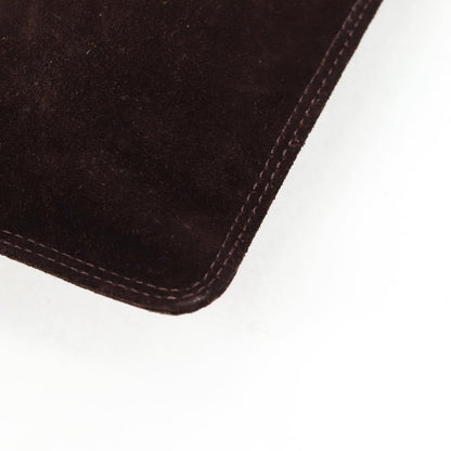 Chanel Vintage Shoulder Bag Suede, BROWN, SUEDE, Shoulder bag