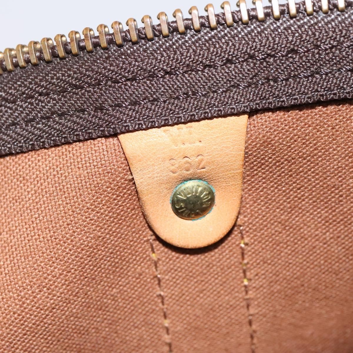 Louis Vuitton Keepall Bag Monogram Canvas, BROWN, CANVAS, Travel bag