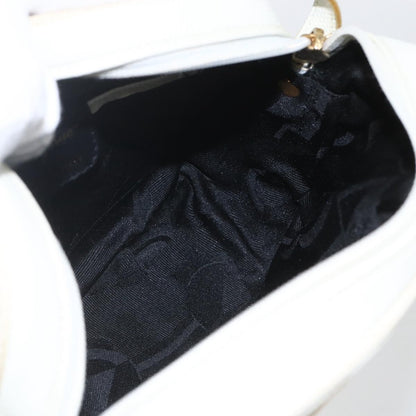 Salvatore Ferragamo Vala Shoulder Bag Leather, WHITE, LEATHER, Shoulder bag