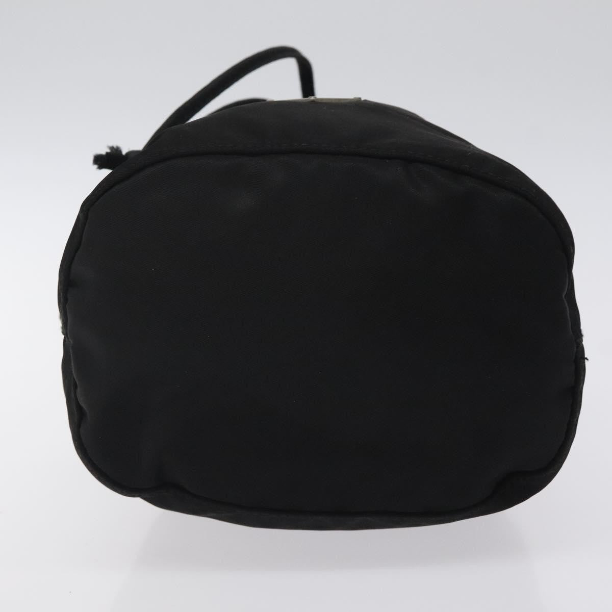 Prada Vela Drawstring Bucket Wristlet Pouch Tessuto, BLACK, NYLON, Clutche & pouche
