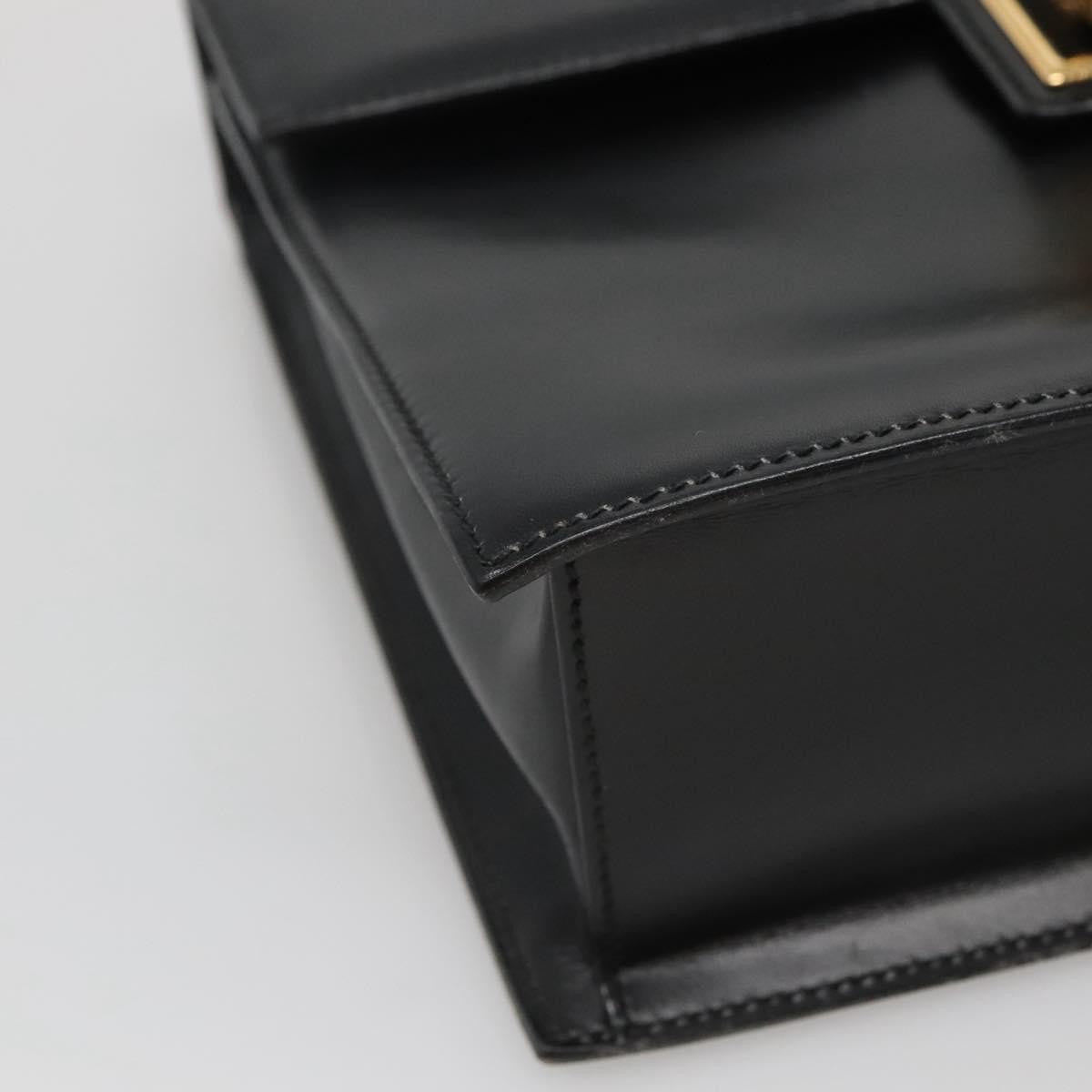 Gucci Vintage Handbag Leather, BLACK, LEATHER, Handbag