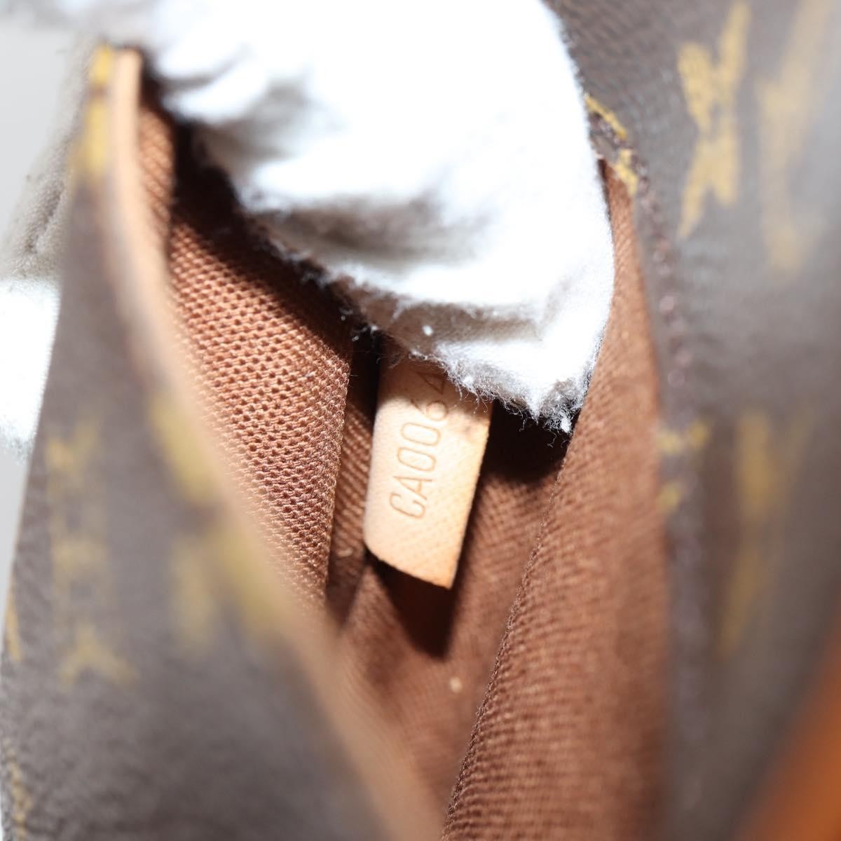 Louis Vuitton Pochette Gange Monogram Canvas, BROWN, CANVAS, Clutche & pouche