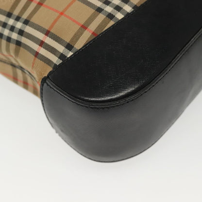 Burberry Shoulder Bag Nova Check Canvas, BEIGE, CANVAS, Shoulder bag