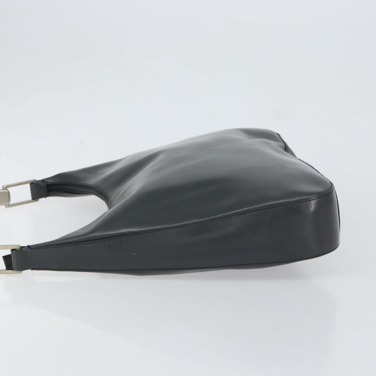 Prada Vintage Handbag Leather, BLACK, LEATHER, Shoulder bag