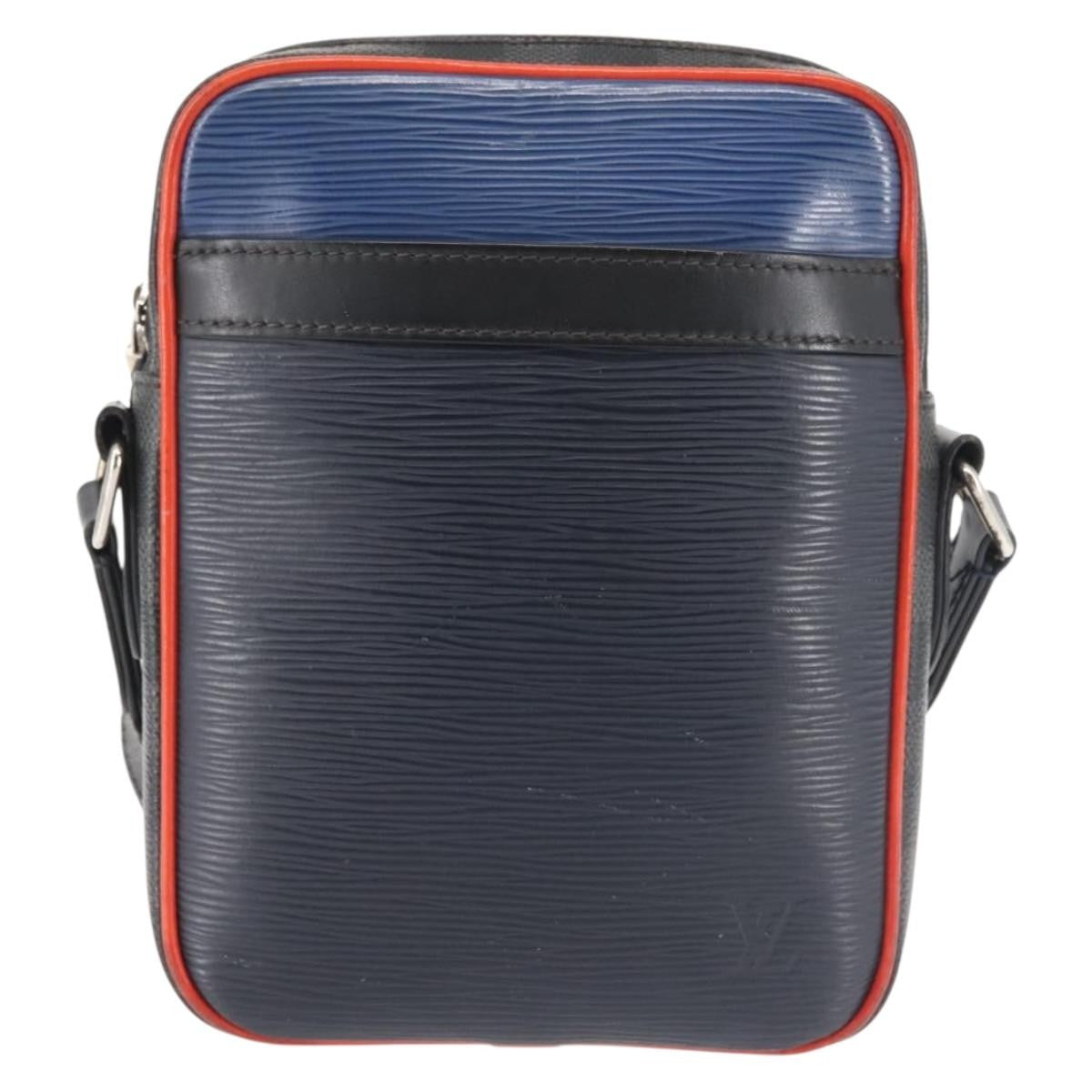 Louis Vuitton Danube Handbag Epi Leather, NAVY, LEATHER, Handbag