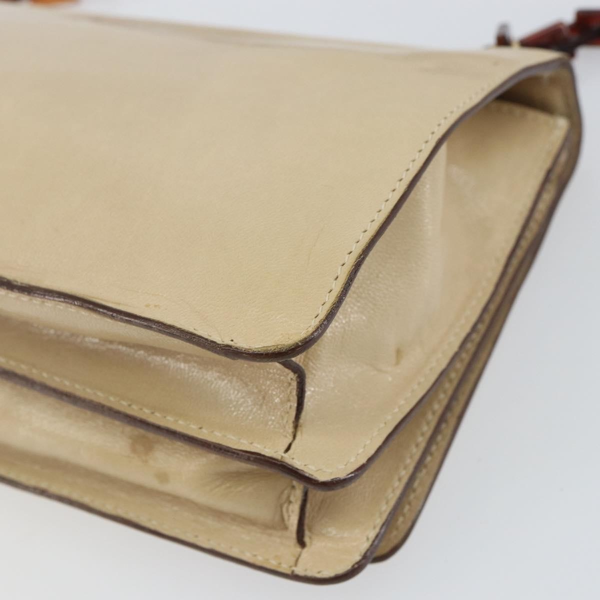 Prada Flap Shoulder Bag Leather, BEIGE, LEATHER, Shoulder bag