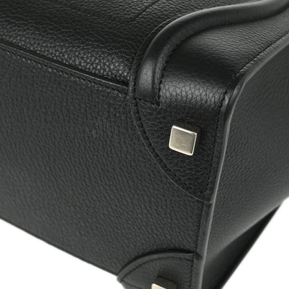 Celine Luggage Bag Smooth Leather, BLACK, LEATHER, Tote bag