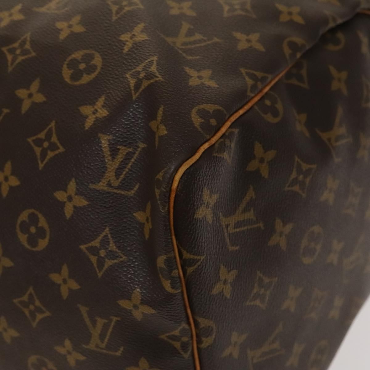 Louis Vuitton Keepall Bag Monogram Canvas, BROWN, CANVAS, Travel bag