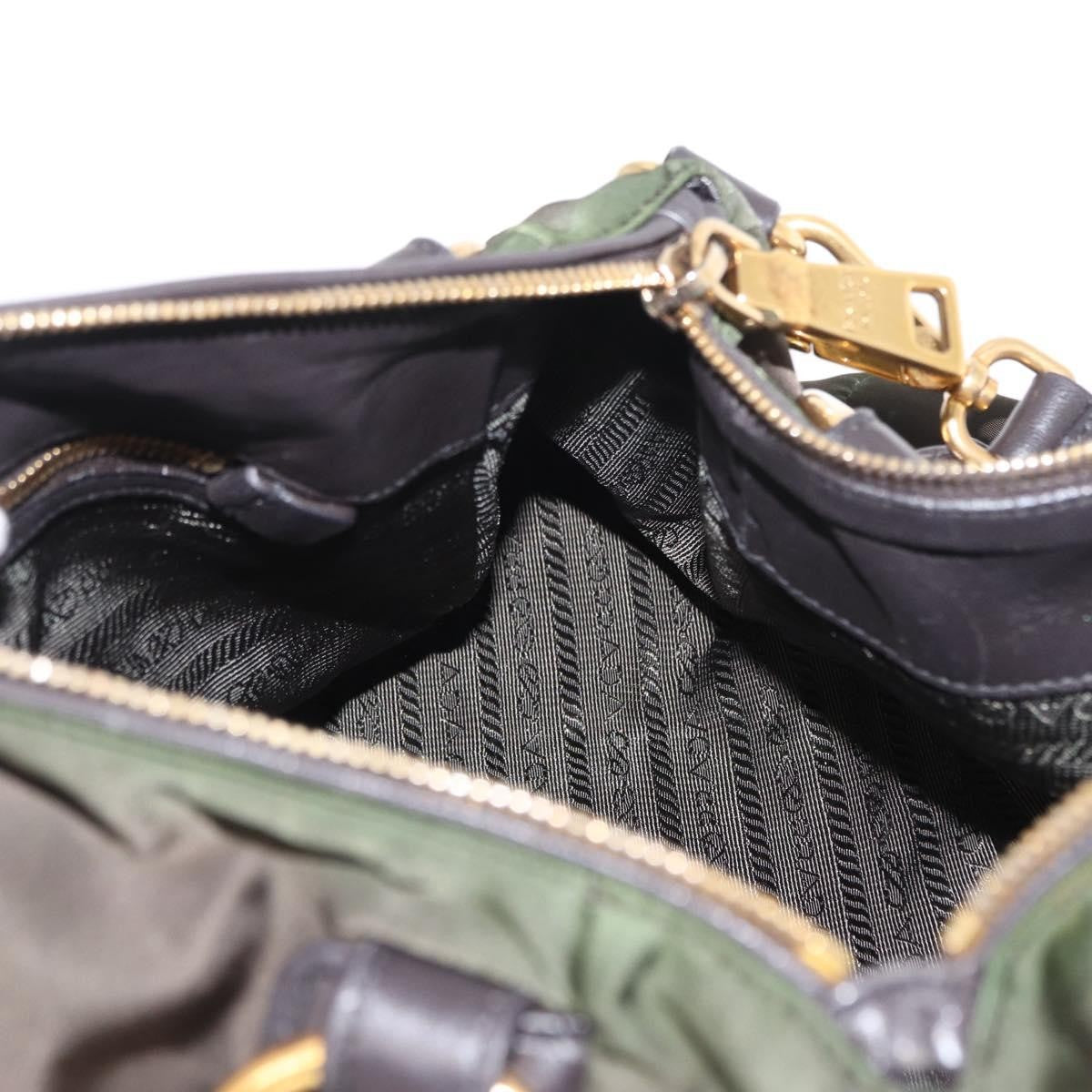Prada Vintage Handbag Tessuto, KHAKI, NYLON, Handbag