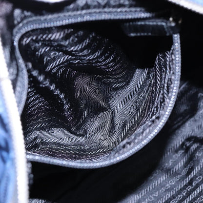 Prada Vintage Shoulder Bag Quilted Tessuto, NAVY, NYLON, Shoulder bag