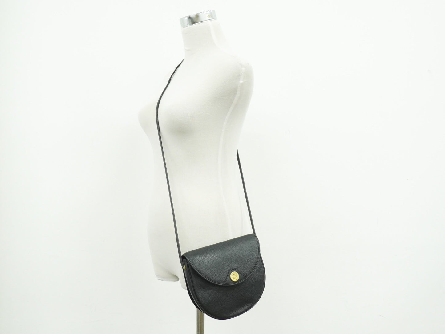 Christian Dior Vintage Shoulder Bag Leather, Black, Leather, Shoulder Bag