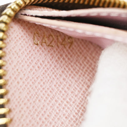 Louis Vuitton Clemence Wallet Monogram Canvas, BROWN, LEATHER, Wallets