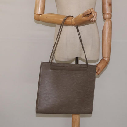 Louis Vuitton Saint Tropez Handbag Epi Leather, GRAY, LEATHER, Shoulder bag