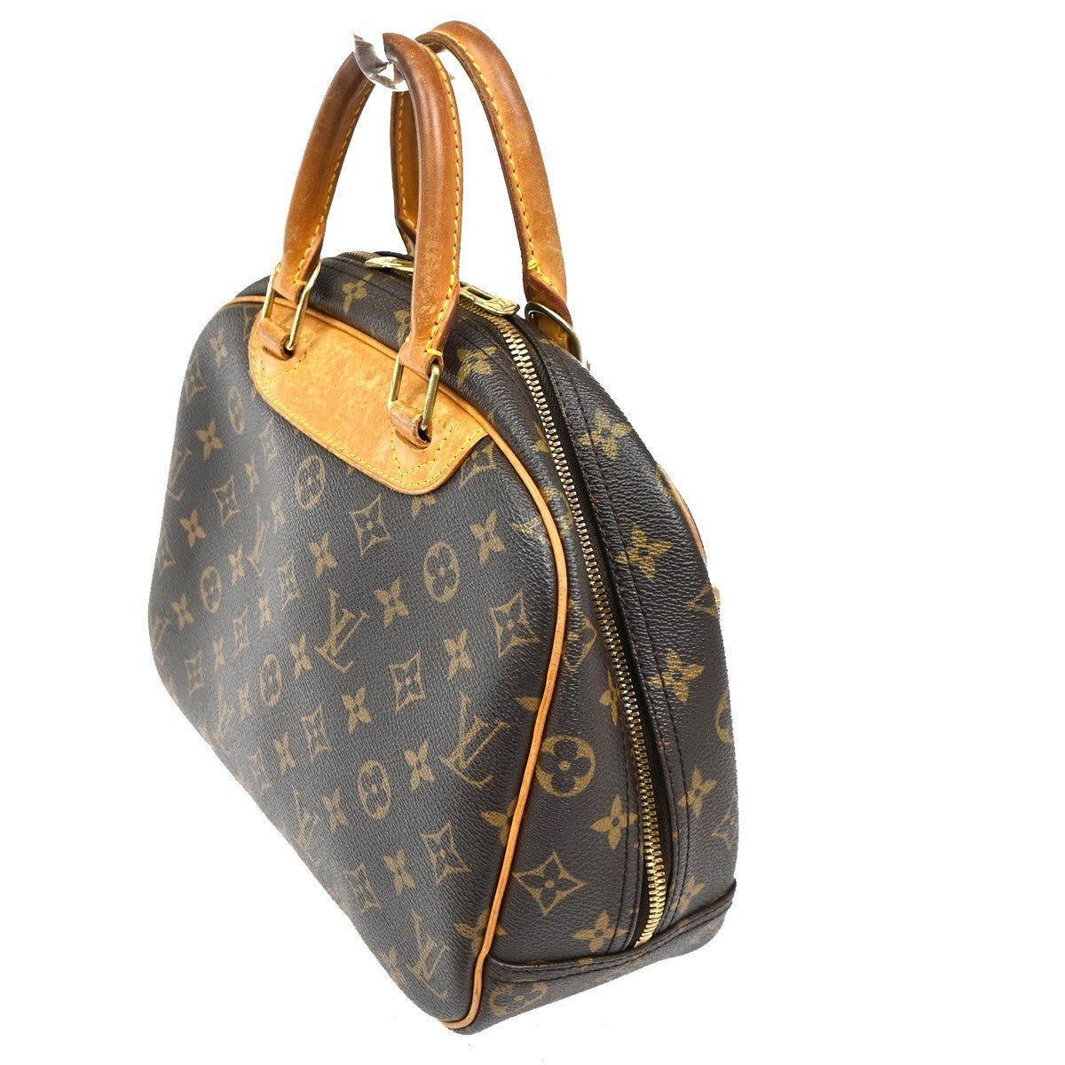 Louis Vuitton Trouville Handbag Monogram Canvas, BROWN, CANVAS, Handbag