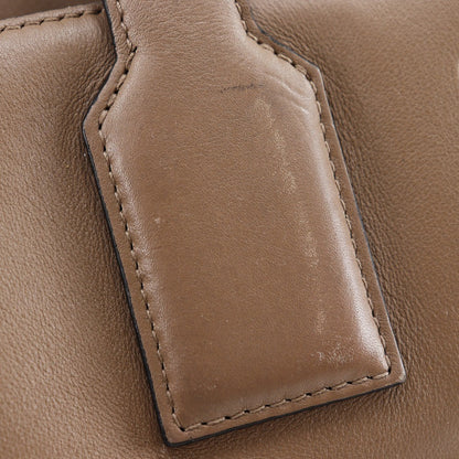 Loewe Goya Weekender Bag Leather, BROWN, LEATHER, Travel bag