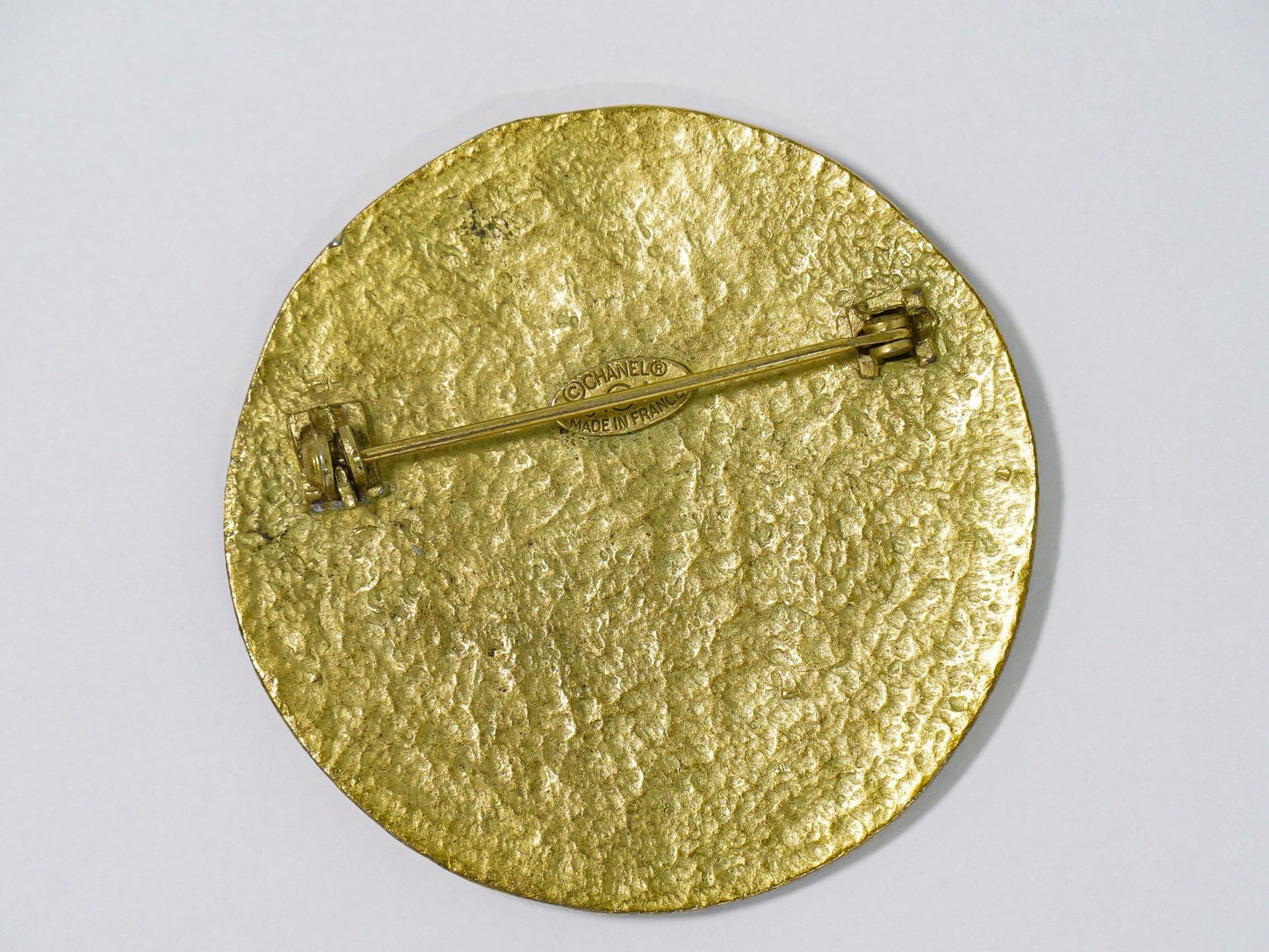 Chanel CC Brooch Metal, GOLD, GOLD_PLATED, Brooch