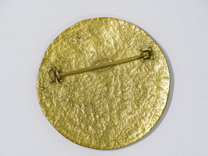 Chanel CC Brooch Metal, GOLD, GOLD_PLATED, Brooch