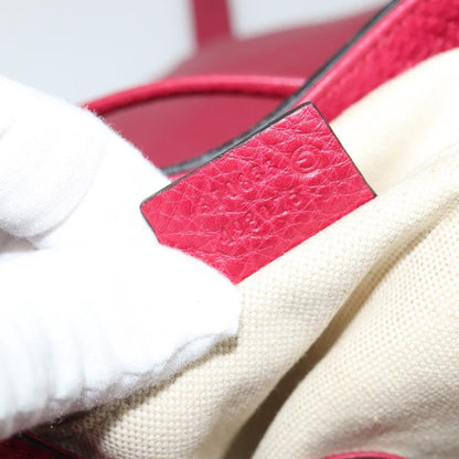 Gucci Bamboo Tassel Backpack Leather, PINK, LEATHER, Backpack