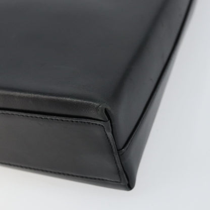 Salvatore Ferragamo Gancio Flap Hobo Leather, BLACK, LEATHER, Shoulder bag