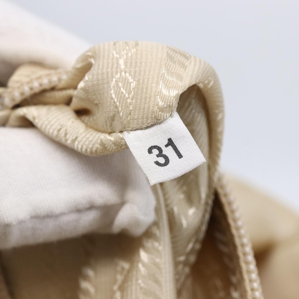 Prada Resin Handle Tote Tessuto, BEIGE, NYLON, Tote bag