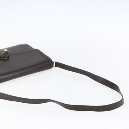 Gucci Vintage Shoulder Bag Leather, BROWN, LEATHER, Shoulder bag