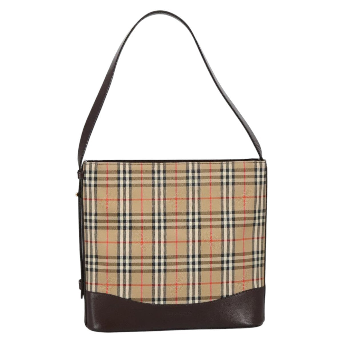 Burberry Shoulder Bag Nova Check Canvas, BEIGE, CANVAS, Shoulder bag