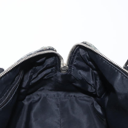 Christian Dior Vintage Trotter Zip Shoulder Bag Diorissimo Canvas, BLACK, CANVAS, Shoulder bag