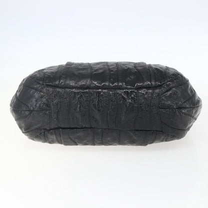 Prada Vintage Handbag Leather, BLACK, LEATHER, Handbag