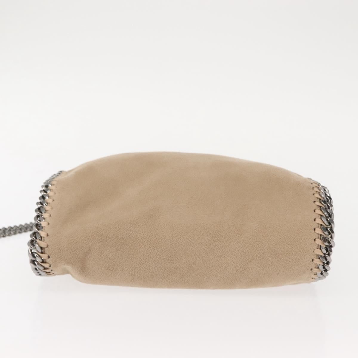 Stella McCartney Falabella Fold Over Bag Shaggy Deer, BEIGE, POLYESTER, Crossbody bag
