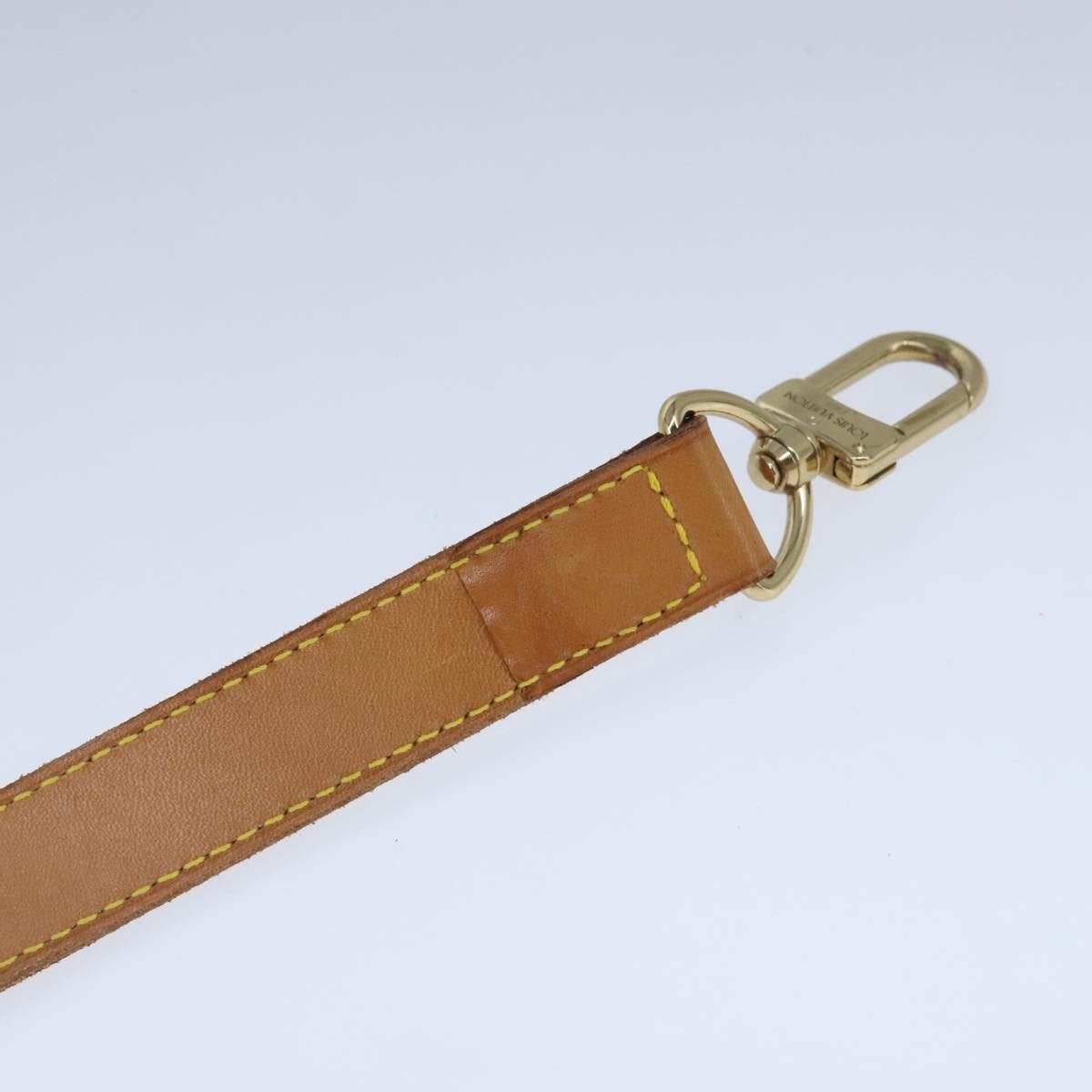Louis Vuitton Adjustable Shoulder Strap Leather, BEIGE, LEATHER, Straps