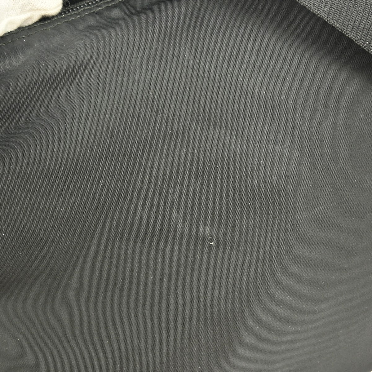 Prada Front Zip Messenger Bag Tessuto, BLACK, NYLON, Shoulder bag