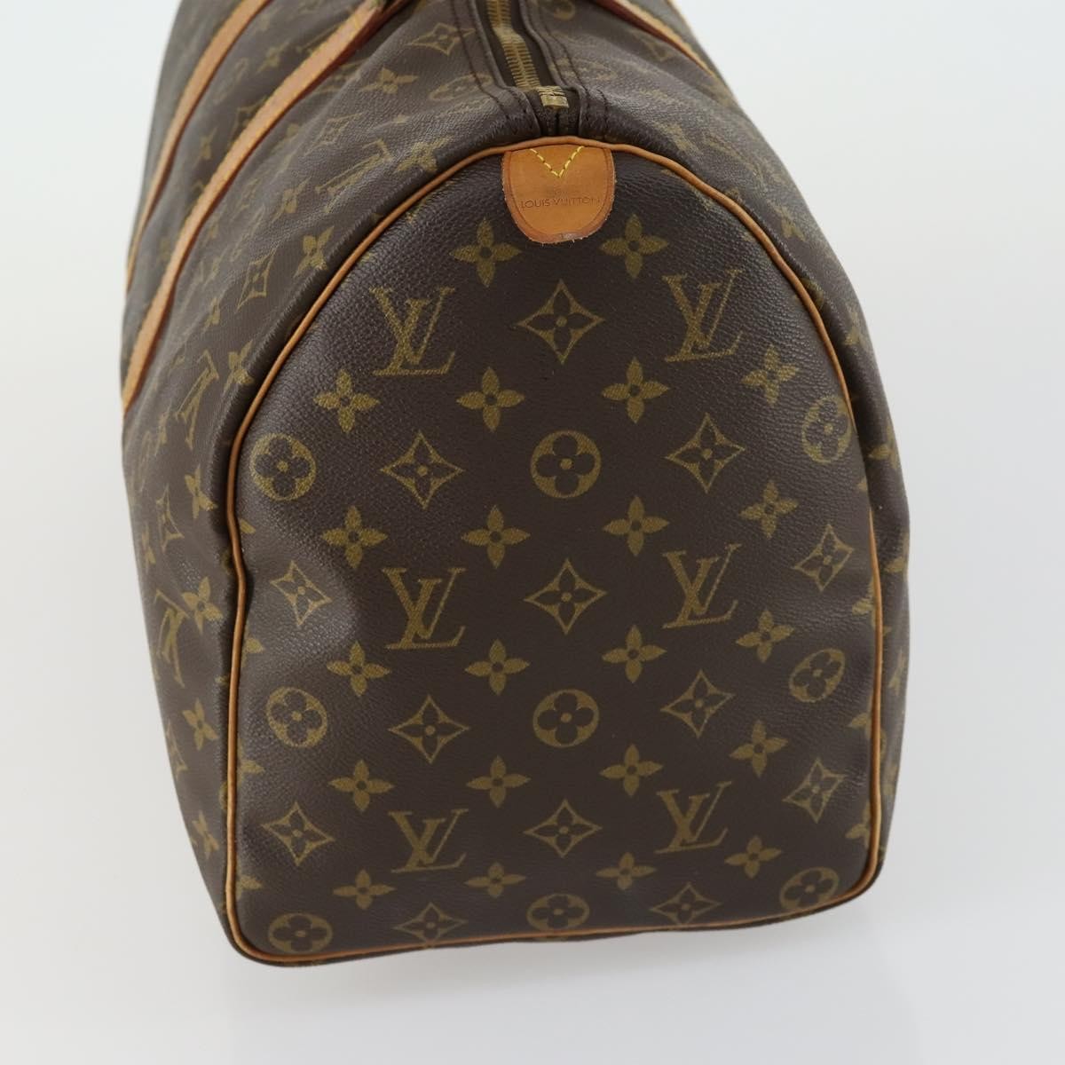 Louis Vuitton Keepall Bag Monogram Canvas, BROWN, CANVAS, Travel bag