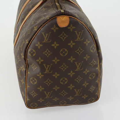 Louis Vuitton Keepall Bag Monogram Canvas, BROWN, CANVAS, Travel bag