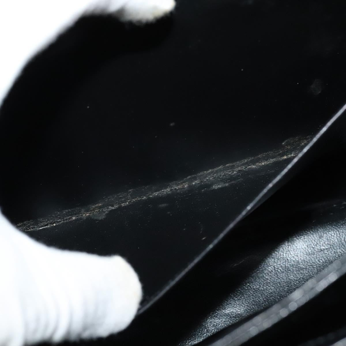 Gucci Vintage Turnlock Top Handle Bag Leather, BLACK, LEATHER, Shoulder bag