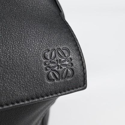 Loewe Puzzle Bumbag Leather, BLACK, LEATHER, Travel bag