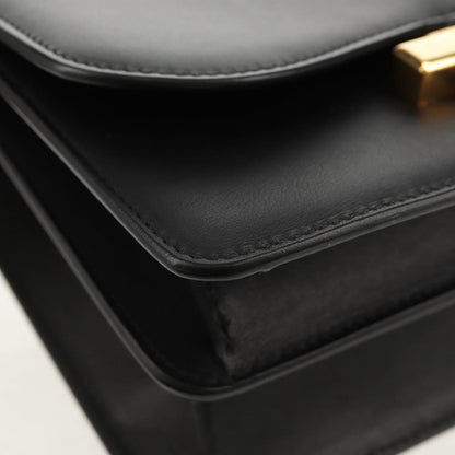 Salvatore Ferragamo Joanne Shoulder Bag Leather, BLACK, LEATHER, Shoulder bag