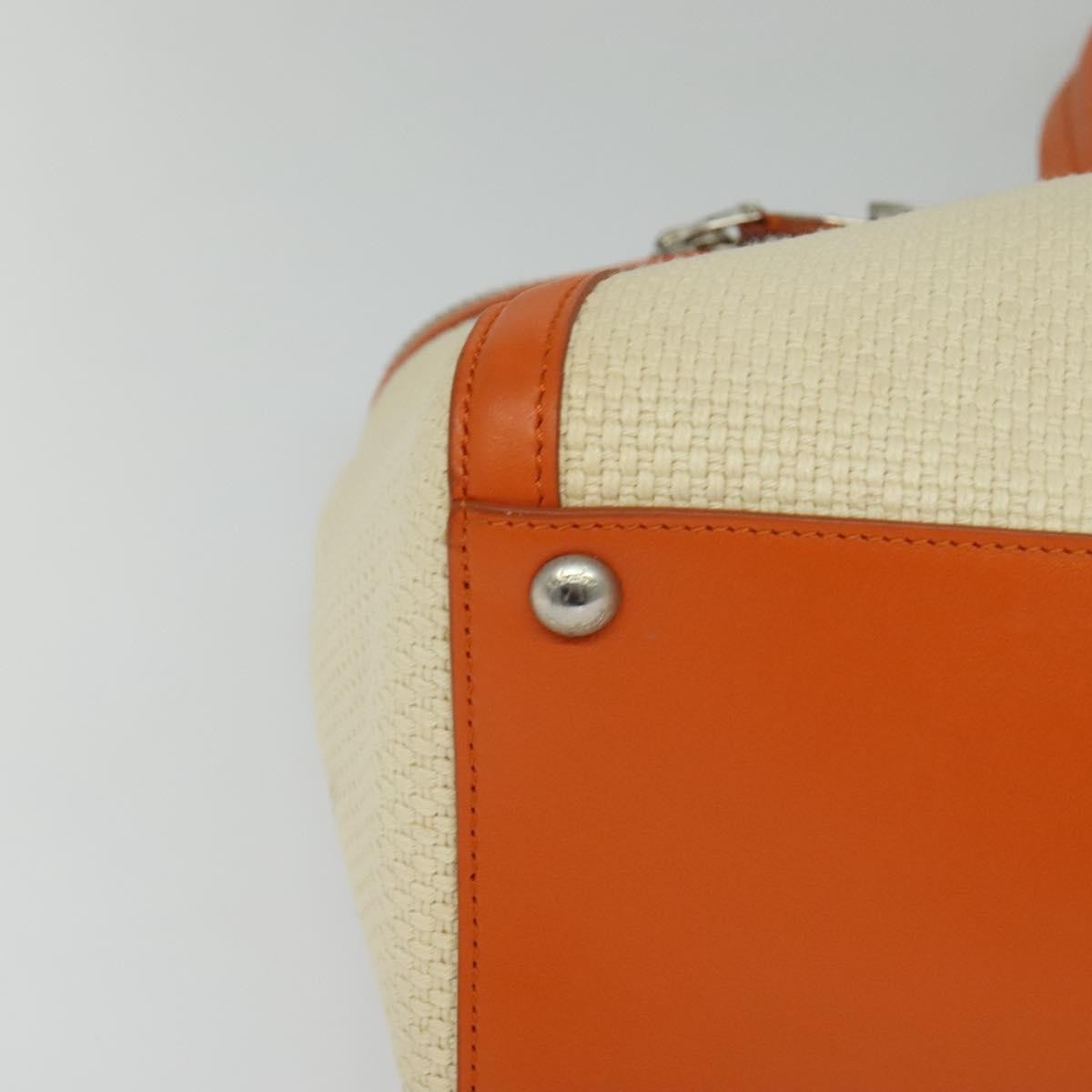 Salvatore Ferragamo Gancini Tote Canvas and Leather, BEIGE, CANVAS, Tote bag