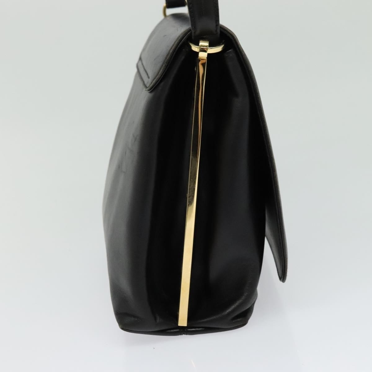 Salvatore Ferragamo Vintage Handbag Leather, BLACK, LEATHER, Handbag