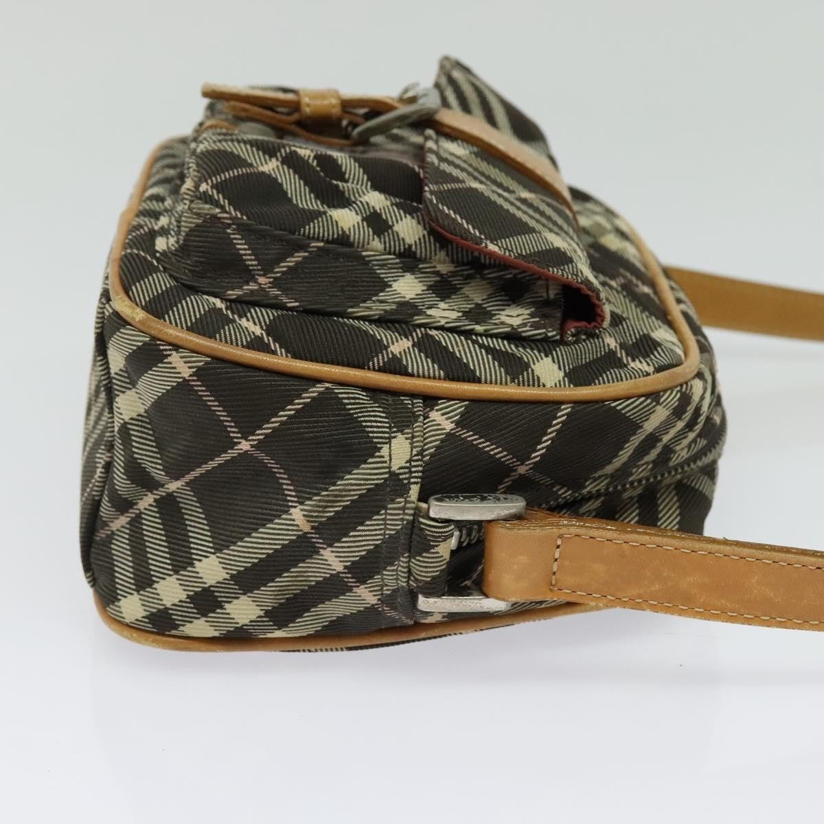 Burberry Nova Check Blue Label Canvas, BLACK, CANVAS, Shoulder bag