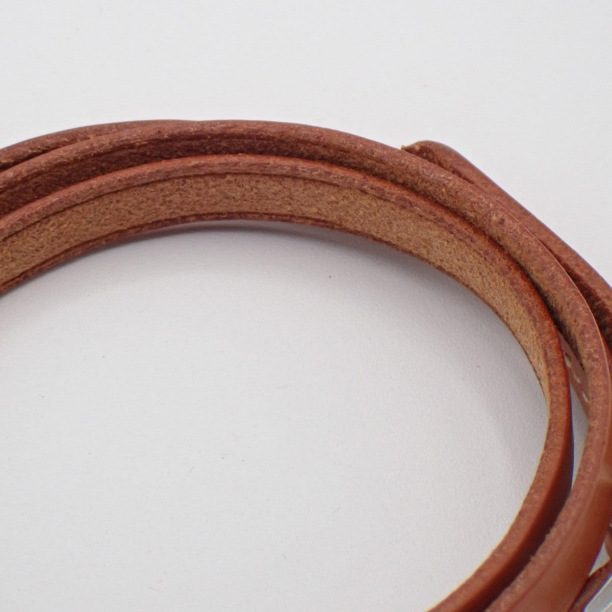 Hermes Hapi 3 Bracelet Leather with Metal, BROWN, LEATHER, Bracelet