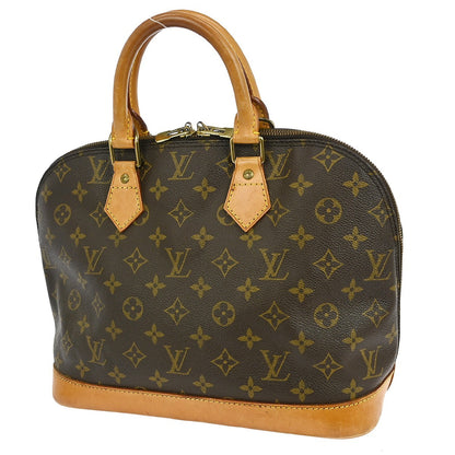 Louis Vuitton Alma Handbag Monogram Canvas, BROWN, CANVAS, Handbag