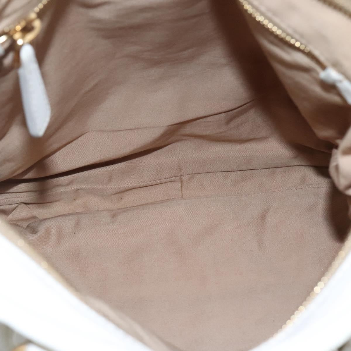 Miu Miu Vintage Tote bag Leather, WHITE, LEATHER, Tote bag