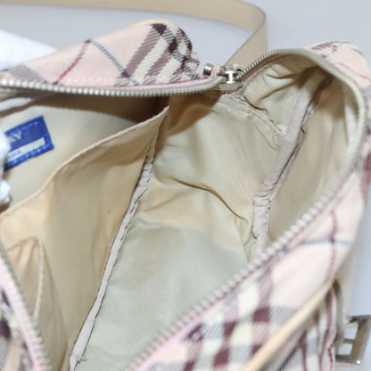 Burberry Nova Check Blue Label Nylon, PINK, NYLON, Shoulder bag