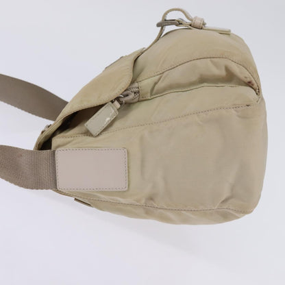 Prada Buckle Messenger Bag Tessuto, BEIGE, NYLON, Crossbody bag