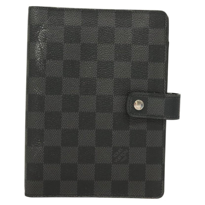 Louis Vuitton Agenda Cover Damier Azur, BLACK, CANVAS, Toiletry Case